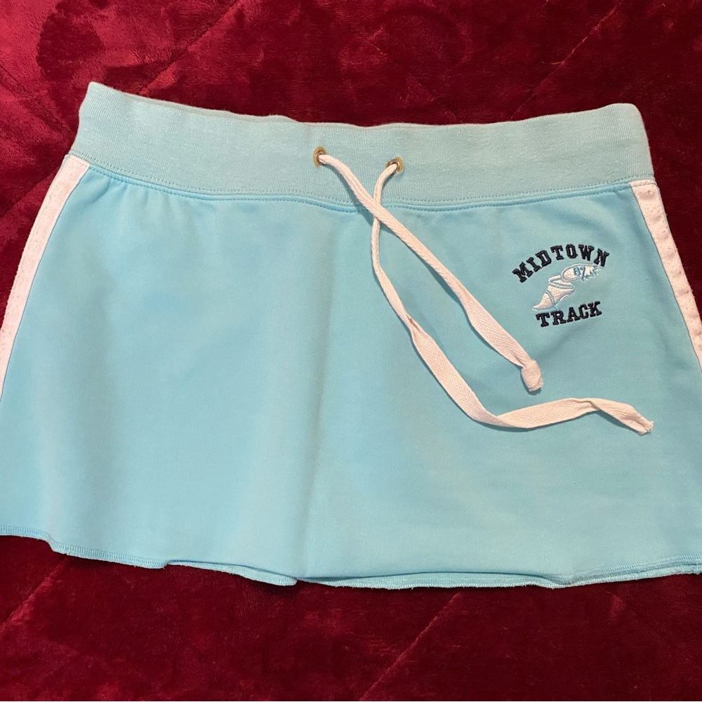 Light Blue Midtown Track Skirt